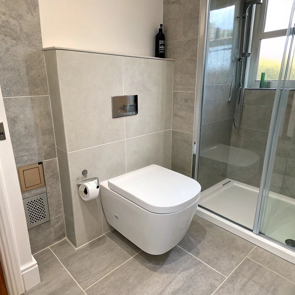 Wall-hung toilet installed in ensuite bathroom Townsville