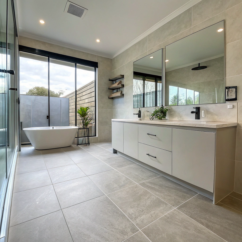 floor tile installation Townsville bathroom